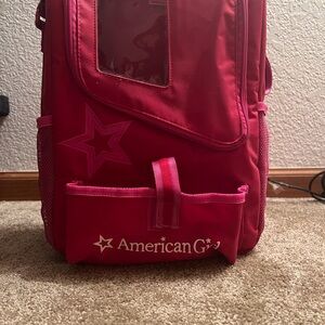 American Girl Doll Backpack - Red